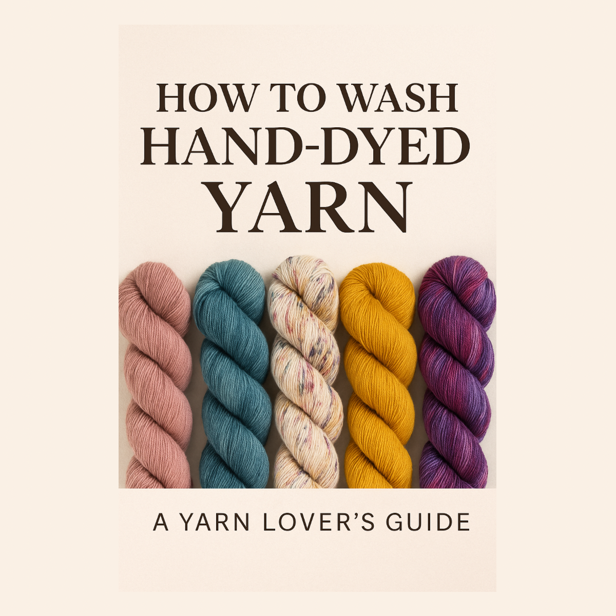 How to wash and care for hand-dyed yarn