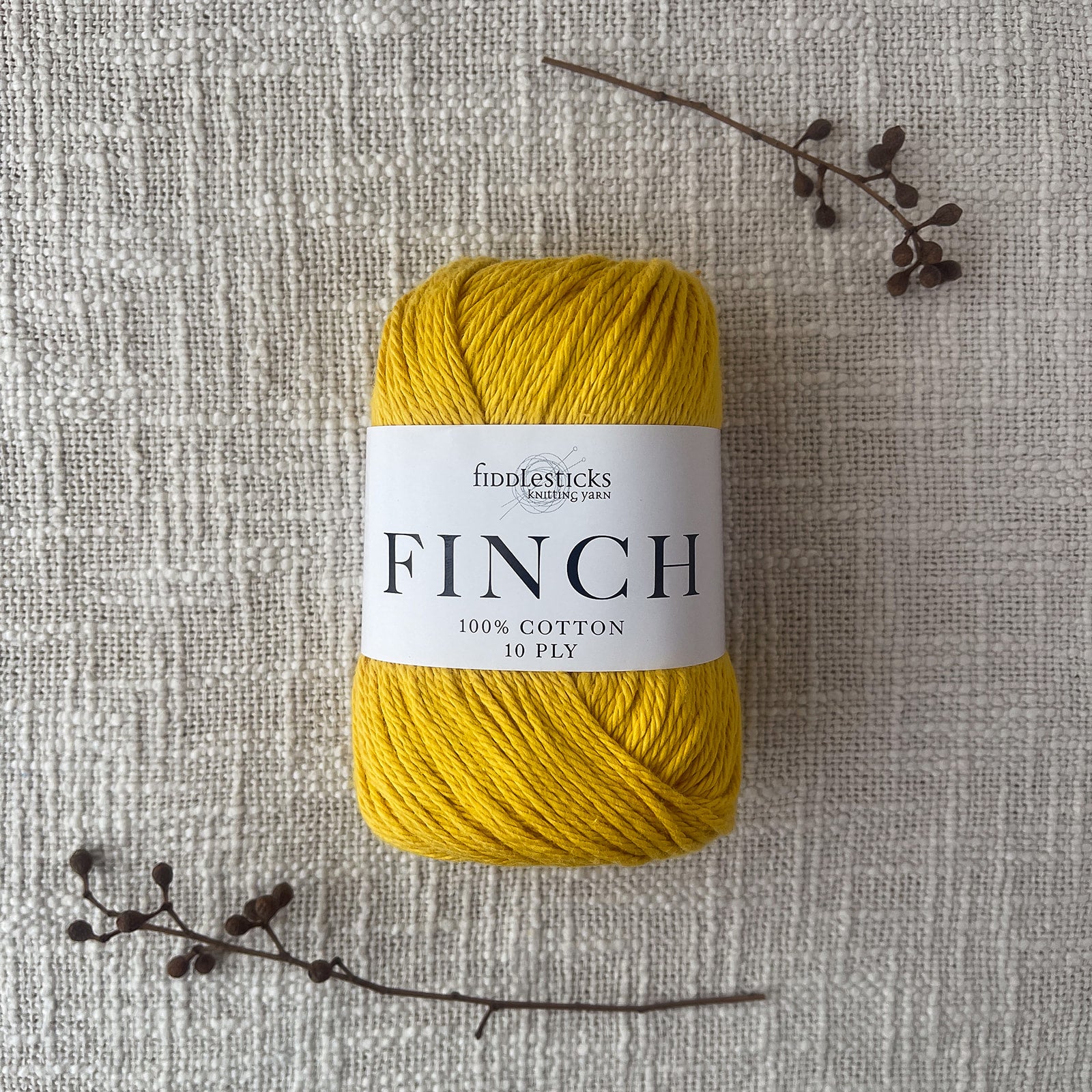 Fiddlesticks Finch - 10 ply Worsted - Cotton Yarn
