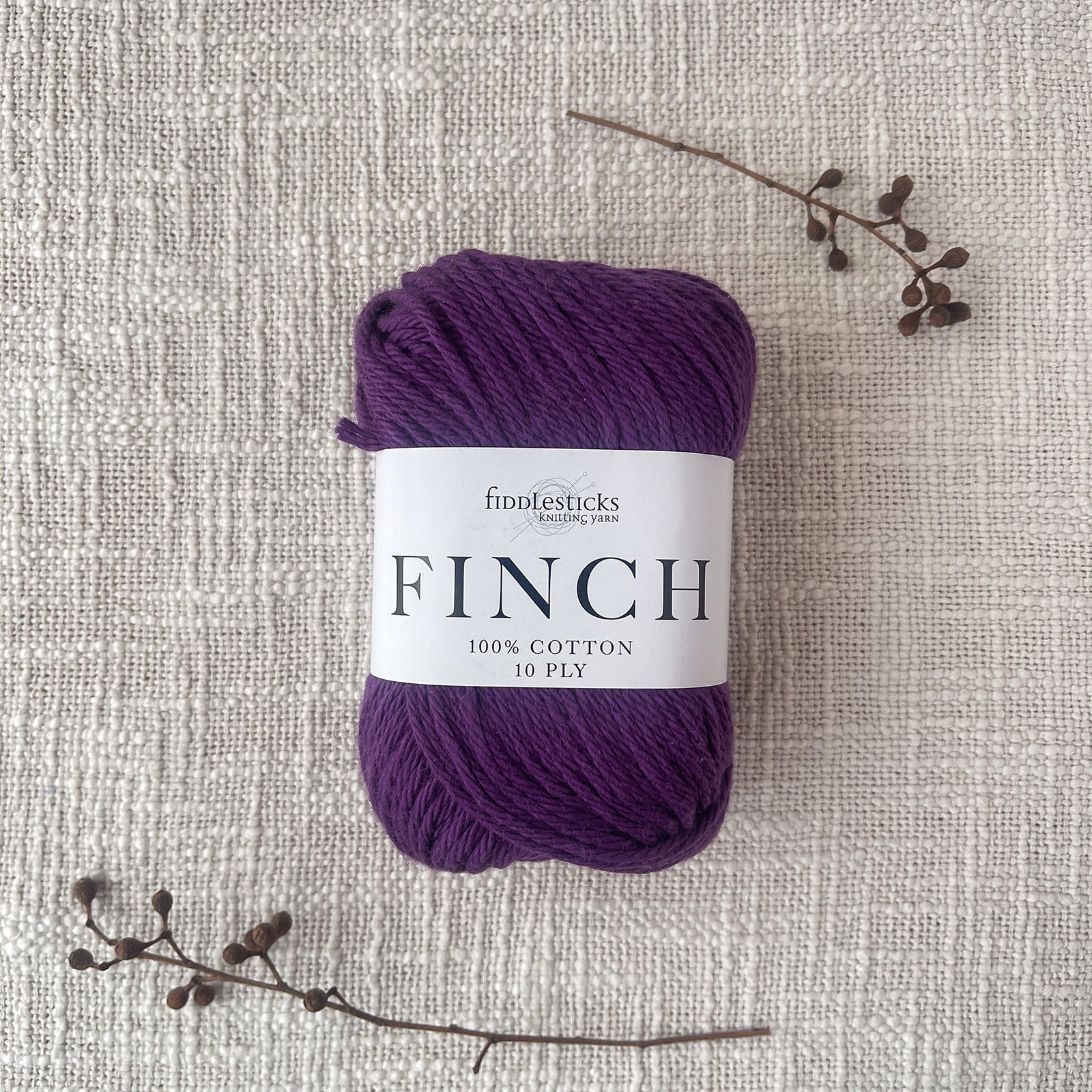 Fiddlesticks Finch - 10 ply Worsted - Cotton Yarn