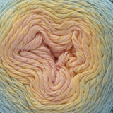 Close-up of Fiddlesticks Eddy 4ply fingering weight yarn in vibrant colour gradient