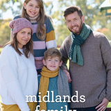 Cleckheaton Midlands Family - 6 modern designs in 8 & 12 ply