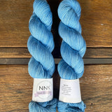 Arctic - NNK Fingering weight 4 ply Merino Silk Cashmere. Perfect for garments, accessories, shawls, wraps, scarves. Knitting and crochet. Learn to knit and learn to crochet with this luxury yarn. Hand dyed in Brisbane Australia by an independent dyer.