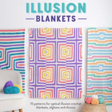 Illusion - Crochet Blankets. 15 patterns for optical illusion crochet blankets