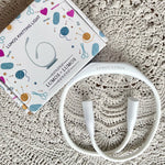 Lumos light in colour white.  The best light for knitting and crocheting.