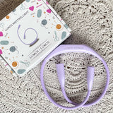Lumos light in colour lavender.  The best light for knitting and crocheting.