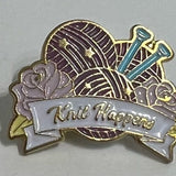 Fun Enamel Knitting Pins / Brooch