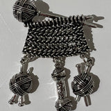 Fun Enamel Knitting Pins / Brooch