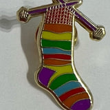 Fun Enamel Knitting Pins / Brooch