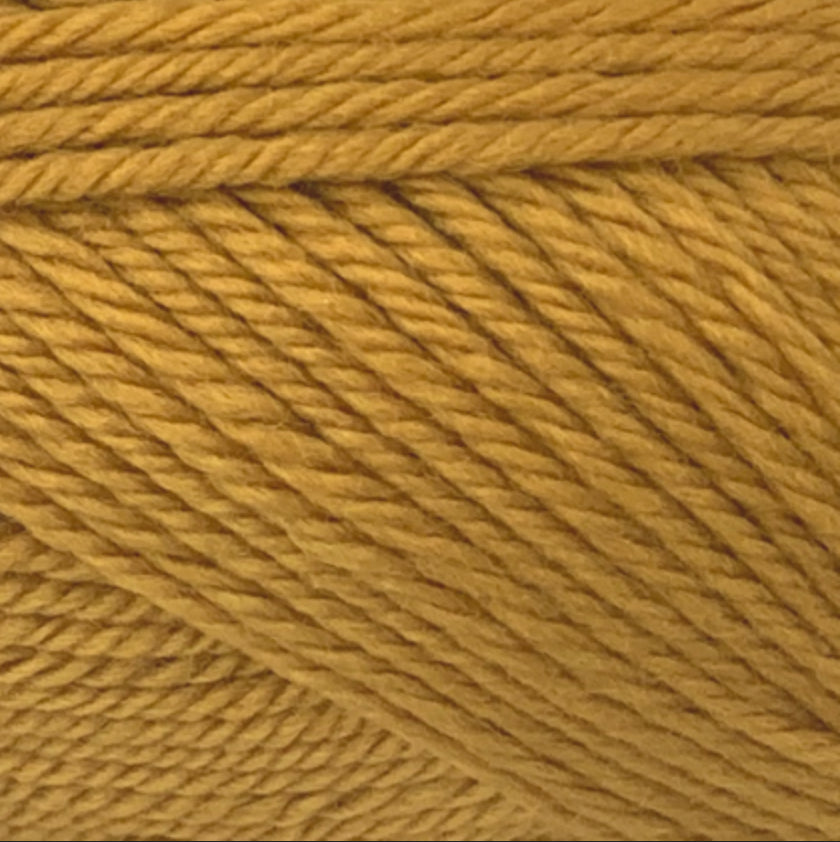 Enjoy Fiddlesticks Peppin 4 Australian Merino Wool yarn. Available online with fast delivery or in store at Samford Valley, Brisbane yarn supplies shop. Yarn suitable for crochet and knitting patterns. 4 ply fingering weight yarn in a range of colours. Learn to knit, learn to crochet with this yarn. Knit or crochet garments, fashion accessories, blankets, scarves, toys, baby and kids wear with colour 426 Mustard.
