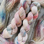 Ice Cream Sprinkles - NNK Fingering weight 4 ply Merino Silk Cashmere.  Perfect for garments, accessories, shawls, wraps, scarves. Knitting and crochet.  Learn to knit and learn to crochet with this luxury yarn.