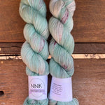 Succulent - NNK Fingering weight 4 ply Merino Silk Cashmere.  Perfect for garments, accessories, shawls, wraps, scarves. Knitting and crochet.  Learn to knit and learn to crochet with this luxury yarn.