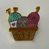 Fun Enamel Knitting Pins / Brooch