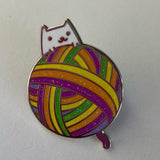 Fun Enamel Knitting Pins / Brooch