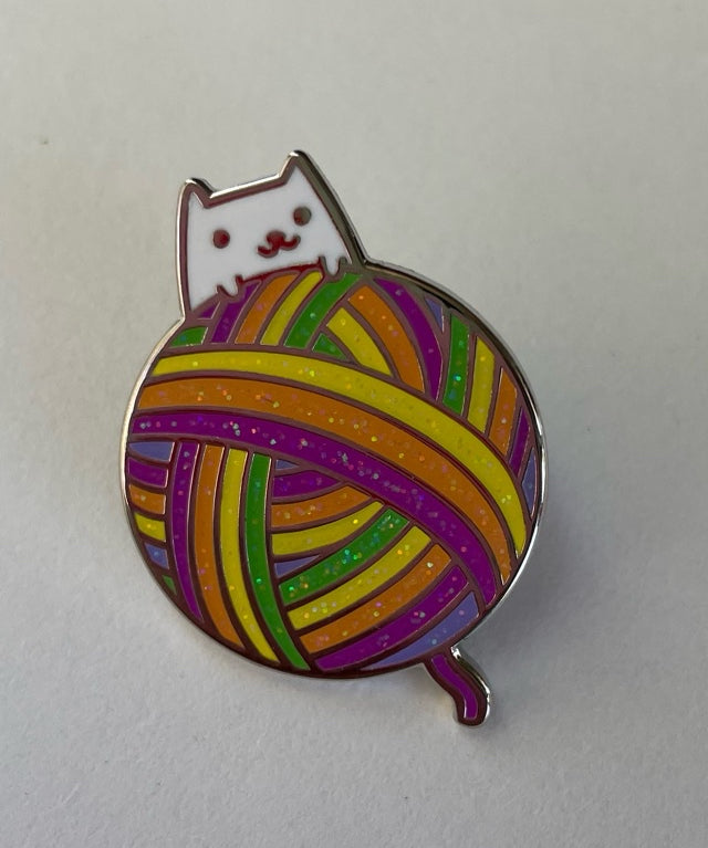 Fun Enamel Knitting Pins / Brooch