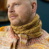 Glowhair Frost Scarflette knitting pattern by Stephen West featured in August Maker’s Club at That Yarn Place Samford