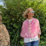 Flamingle Wrap knitting pattern by Cally Monster featured in April Maker’s Club at That Yarn Place Samford