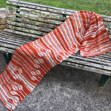 April Maker’s Club knitting project Flamingle Wrap displayed at a Brisbane yarn shop