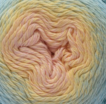 Close-up of Fiddlesticks Eddy 4ply fingering weight yarn in vibrant colour gradient