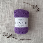 Fiddlesticks Finch 10 Ply Cotton Yarn in Violet (6252) – soft 100% cotton yarn perfect for knitting and crochet, available at That Yarn Place.