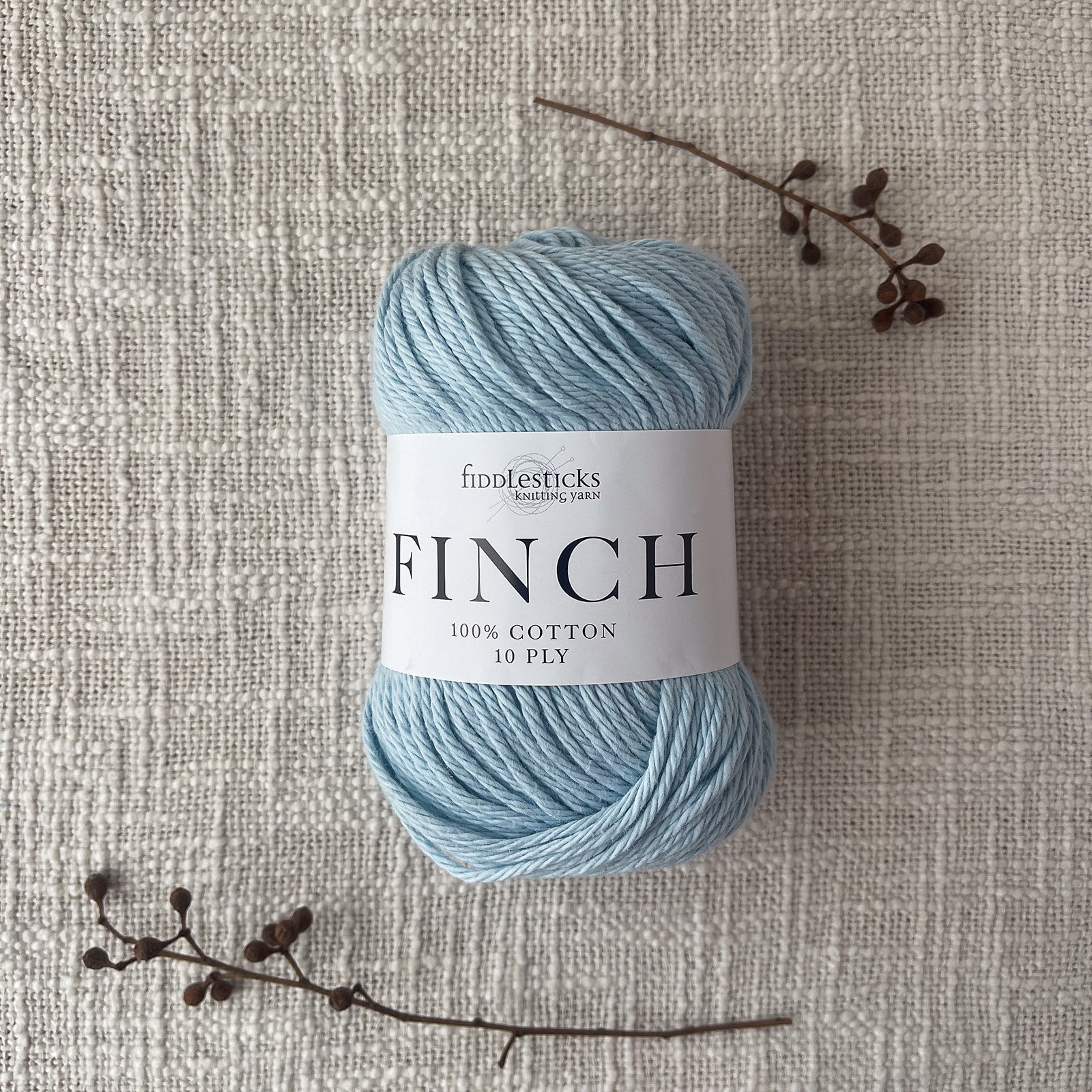 Fiddlesticks Finch 10 Ply Yarn – shade Ocean (6230), 100% cotton yarn for homewares and garments. Fast shipping Australia-wide.