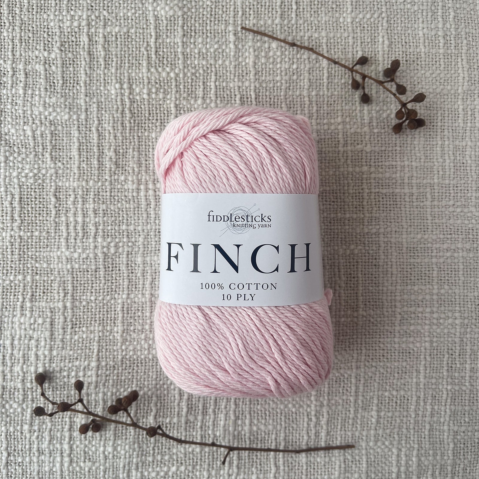 Fiddlesticks Finch 10 Ply Yarn – shade Pink (6213), 100% cotton yarn for homewares and garments. Fast shipping Australia-wide.
