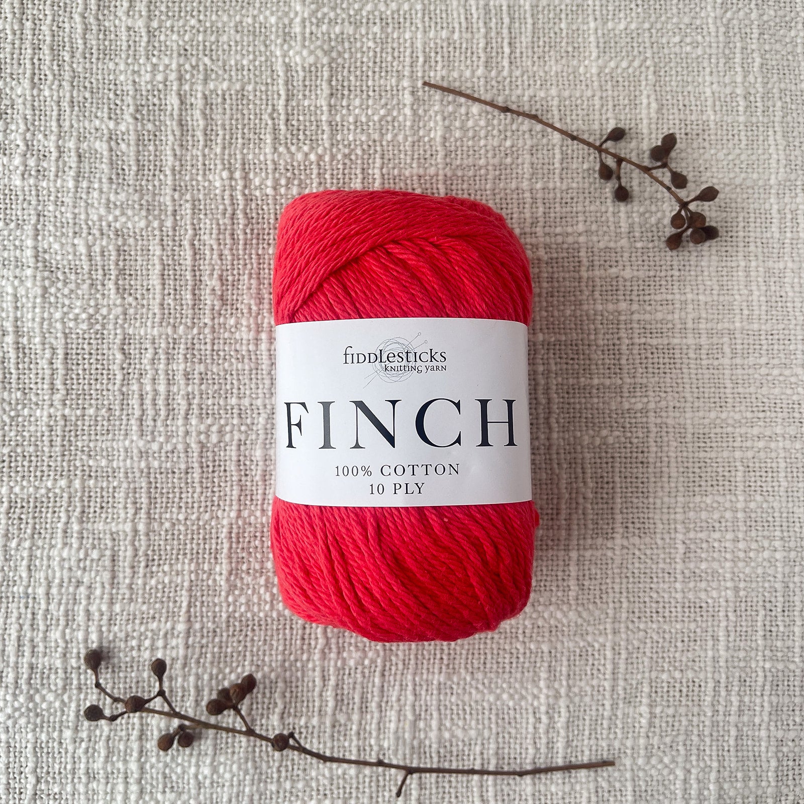 Fiddlesticks Finch 10 Ply Yarn – shade Watermelon (6237), 100% cotton yarn for homewares and garments. Fast shipping Australia-wide.