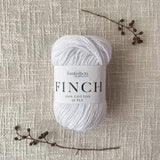 Fiddlesticks Finch 10 Ply Yarn – shade White (6201), 100% cotton yarn for homewares and garments. Fast shipping Australia-wide.