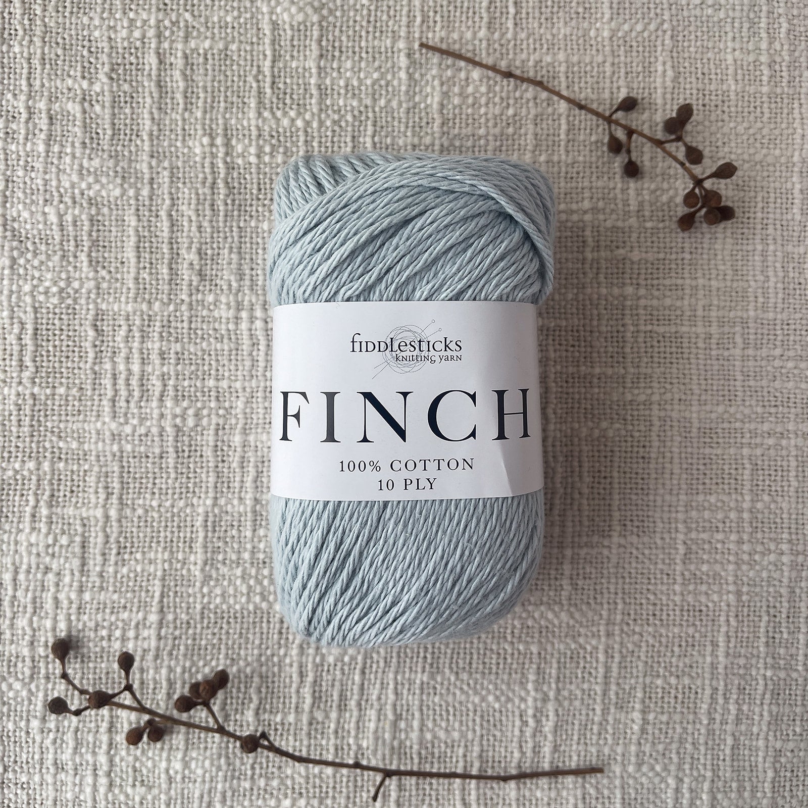 Fiddlesticks Finch Cotton Yarn in Baby Blue (6248) – 10 ply cotton yarn for knitting and crochet. Quick dispatch from That Yarn Place.