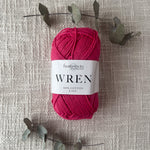 Fiddlesticks Wren 8 Ply Cotton Yarn in Rouge colour (shade W013) – 100% cotton yarn for knitting and crochet, available at That Yarn Place. Fast shipping Australia wide.