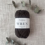 Fiddlesticks Wren 8 Ply Cotton Yarn in Cement colour (shade W022) – 100% cotton yarn for knitting and crochet, available at That Yarn Place. In store and online.