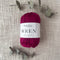 Fiddlesticks Wren 8 Ply Cotton Yarn in Cerise colour (shade W052) – 100% cotton yarn for knitting and crochet, available at That Yarn Place.
