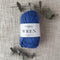 Fiddlesticks Wren 8 Ply Cotton Yarn in Cornflower colour (shade W026) – 100% cotton yarn for knitting and crochet, available at That Yarn Place.
