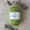 Fiddlesticks Wren 8 Ply Cotton Yarn in Leaf colour (shade W035) – 100% cotton yarn for knitting and crochet, available at That Yarn Place.