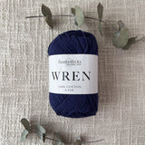 Fiddlesticks Wren 8 Ply Cotton Yarn in Marine colour (shade W044) – 100% cotton yarn for knitting and crochet, available at That Yarn Place.