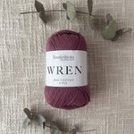 Fiddlesticks Wren 8 Ply Cotton Yarn in Mulber colour (shade W030) – 100% cotton yarn for knitting and crochet, available at That Yarn Place. Fast shipping Australia wide.