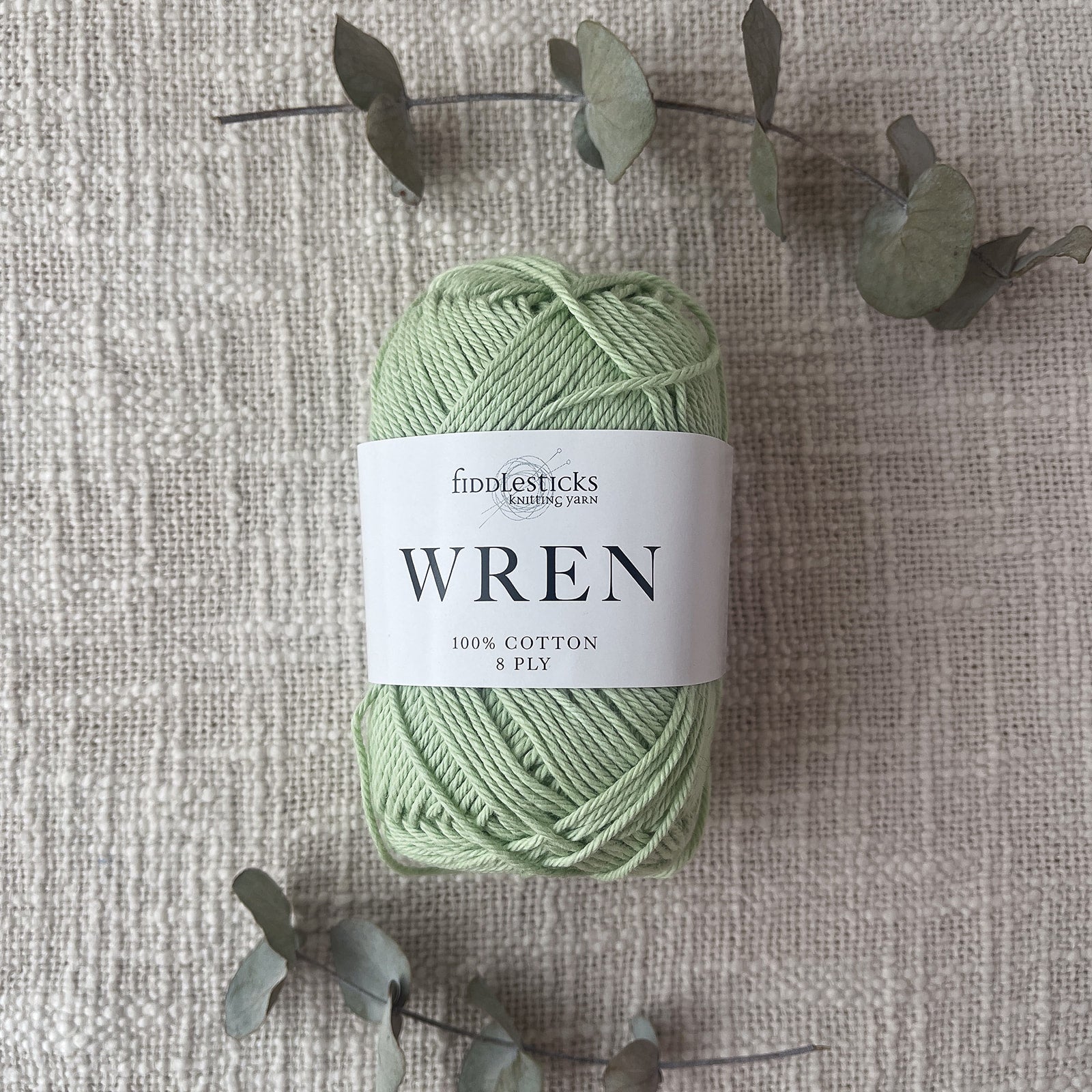 Fiddlesticks Wren 8 Ply Cotton Yarn in Nil colour (shade W032) – 100% cotton yarn for knitting and crochet, available at That Yarn Place.