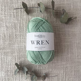 Fiddlesticks Wren 8 Ply Cotton Yarn in Sage colour (shade W033) – 100% cotton yarn for knitting and crochet, available at That Yarn Place. Fast shipping Australia wide.