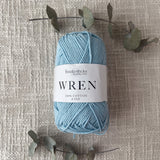 Fiddlesticks Wren 8 Ply Cotton Yarn in Sky colour (shade W024) – 100% cotton yarn for knitting and crochet, available at That Yarn Place. Fast shipping Australia wide.