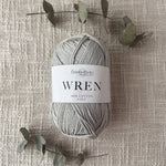 Fiddlesticks Wren 8 Ply Cotton Yarn in Stone colour (shade W019) – 100% cotton yarn for knitting and crochet, available at That Yarn Place.