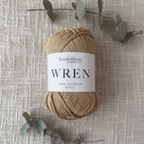 Fiddlesticks Wren 8 Ply Cotton Yarn in Suede colour (shade W037) – 100% cotton yarn for knitting and crochet, available at That Yarn Place.