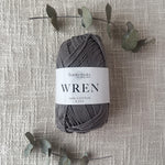 Fiddlesticks Wren 8 Ply Cotton Yarn in Tin colour (shade W021) – 100% cotton yarn for knitting and crochet, available at That Yarn Place in store or online.