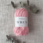 Fiddlesticks Wren 8 Ply Cotton Yarn in Peony colour (shade W009) – 100% cotton yarn for knitting and crochet, fast shipping Australia wide.