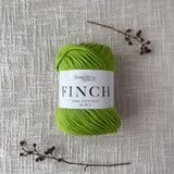 Finch 10 Ply Cotton Yarn by Fiddlesticks – shade Lime (6241), perfect for dishcloths, homewares, and garments. Ships fast from That Yarn Place.