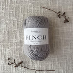 Finch 10 Ply Cotton Yarn by Fiddlesticks – shade Silver (6215), perfect for dishcloths, homewares, and garments. Ships fast from That Yarn Place.