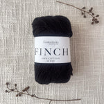 Finch by Fiddlesticks – colour Black (6206), a durable 10 ply cotton yarn ideal for crochet, knitting, and home projects.