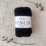 Finch by Fiddlesticks – colour Black (6206), a durable 10 ply cotton yarn ideal for crochet, knitting, and home projects.