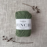 Finch by Fiddlesticks – colour Sage Green (6210), a durable 10 ply cotton yarn ideal for crochet, knitting, and home projects.