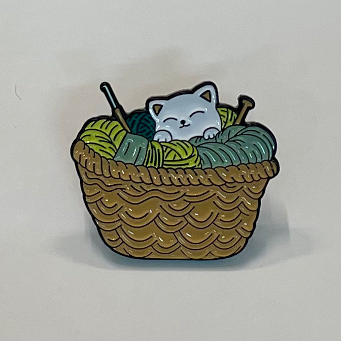 Fun Enamel Knitting Pins / Brooch