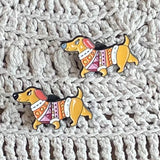 Fun Enamel Knitting Pins / Brooch