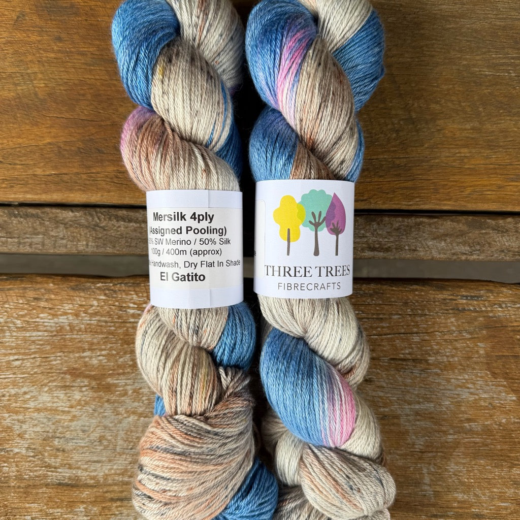 Three Trees Mersilk Assigned Pooling 4 ply yarn